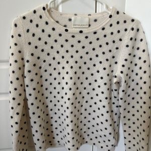 Cashmere polka dot sweater